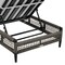 Armen Living Felicia Outdoor Patio Adjustable Chaise Lounge Chair in Aluminum with Gray Rope and Cushions 840254333161 - alternate 7